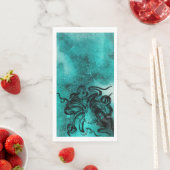 Serviette En Papier Thème Océan (En situation)