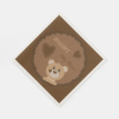 Serviette en papier thème ourson de la forêt pour (Coin)