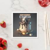 Serviette En Papier Thème pirate Anniversaire (En situation)