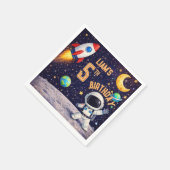 Serviette En Papier Thème spatial Espace extra-atmosphérique Navire-fu (Coin)