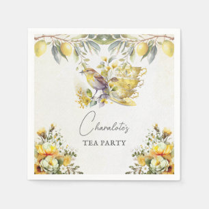 Serviette En Papier Thème tout occasion Lemon Tea Party Vintage