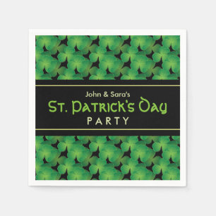 Serviette En Papier Thème Trèfle Fête de la Saint-Patrick