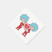 Serviette En Papier Thing One Thing Two Je t'aime (Coin)