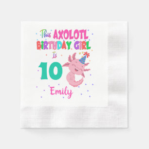 Serviette En Papier This Axolotl Girl is Amphibian Salamander