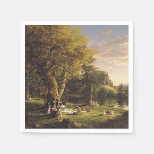 Serviette En Papier Thomas Cole Le Pic-Nic (Devant)