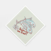 Serviette En Papier Thon Poisson assaisonnant une boîte (Coin)