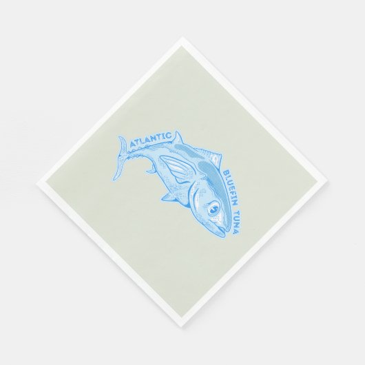 Serviette En Papier thon rouge de l'Atlantique (Coin)