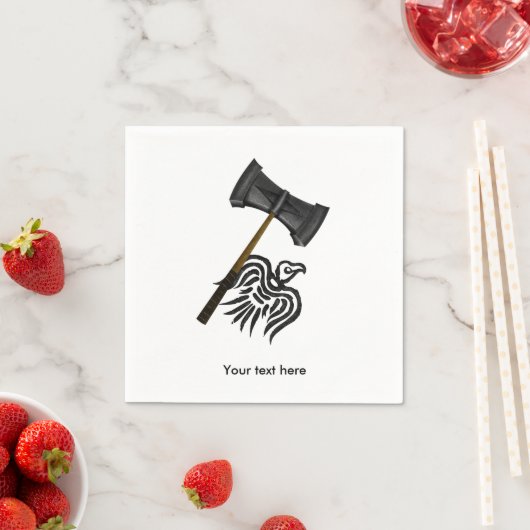 Serviette En Papier Thor Viking War Hammer (En situation)