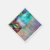 SERVIETTE EN PAPIER THUMBELINA "C'EST UNE FILLE" BABY SHOWER MONOGRAM (Coin)