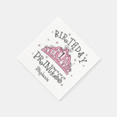 Serviette En Papier Tiara Princess 1er anniversaire (Coin)