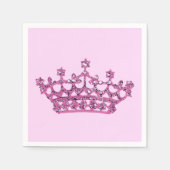 Serviette En Papier Tiara rose (Devant)