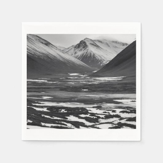 Serviette En Papier Tibet pittoresque (Devant)