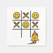 Serviette En Papier Tic Tac Toe (Devant)