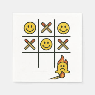 Serviette En Papier Tic Tac Toe