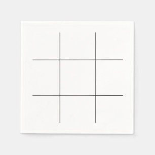 Serviette En Papier Tic Tac Toe Board