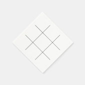 Serviette En Papier Tic Tac Toe Board (Coin)