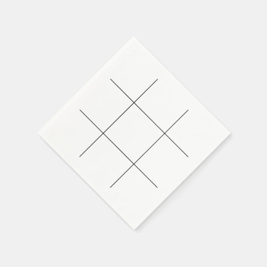 Serviette En Papier Tic Tac Toe Board (Coin)