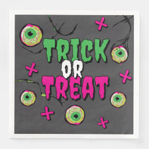 Serviette En Papier Tick ou Treat ! Fâcheux effrayant Cute Éffrayant Z