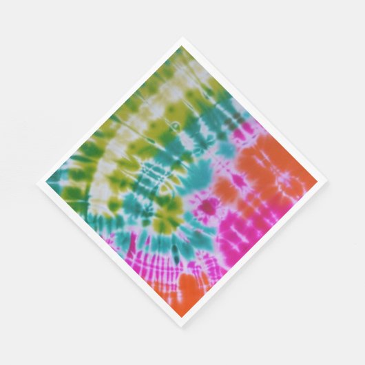 Serviette En Papier Tie Dye (Coin)
