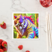Serviette En Papier Tiger Art (En situation)