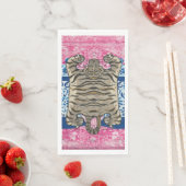 Serviette En Papier Tiger Chinoiserie Ginger Jar jar papier (En situation)