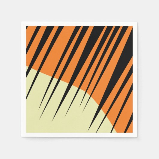 Serviette En Papier Tiger Kids Safari Anniversaire (Devant)