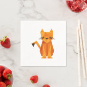 Serviette En Papier Tiger Oragami (En situation)