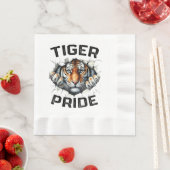 Serviette En Papier Tiger Pride Retro Tiger School (En situation)