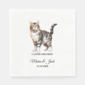 Serviette En Papier Tiger Tapis Mariage Couleur complète (Devant)