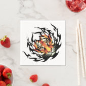 Serviette En Papier Tiger Tattoo (En situation)