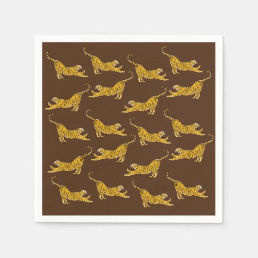 Serviette En Papier Tigers du Bengale personnalisés (Devant)