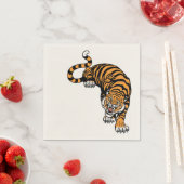 Serviette En Papier tigre (En situation)