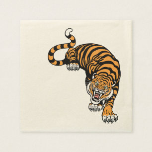 Serviette En Papier tigre