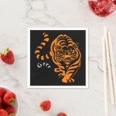 Serviette En Papier Tigre (En situation)