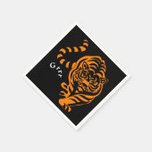 Serviette En Papier Tigre (Coin)