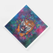 Serviette En Papier Tigre (Coin)