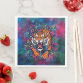 Serviette En Papier Tigre (En situation)