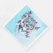 Serviette En Papier Tigre (Coin)