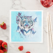 Serviette En Papier Tigre (En situation)