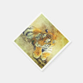 Serviette En Papier Tigre (Coin)