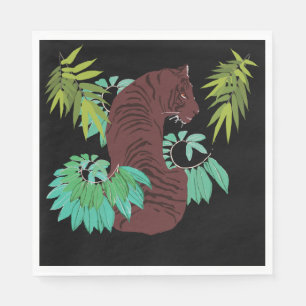 Serviette En Papier Tigre de la Jungle