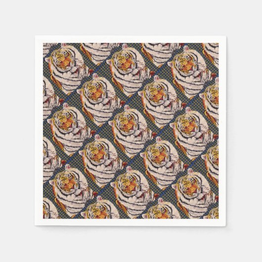Serviette En Papier Tigre du Bengale (Devant)