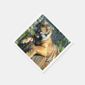 Serviette En Papier Tigre mignon (Coin)