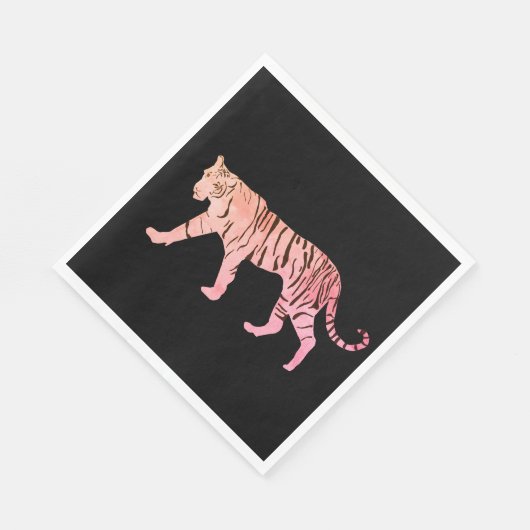 Serviette En Papier Tigre rose (Coin)