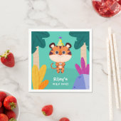 Serviette En Papier Tigre sauvage d'une jungle (En situation)