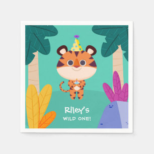 Serviette En Papier Tigre sauvage d'une jungle