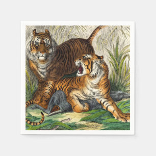 Serviette En Papier Tigre vintage-Asiatique trié