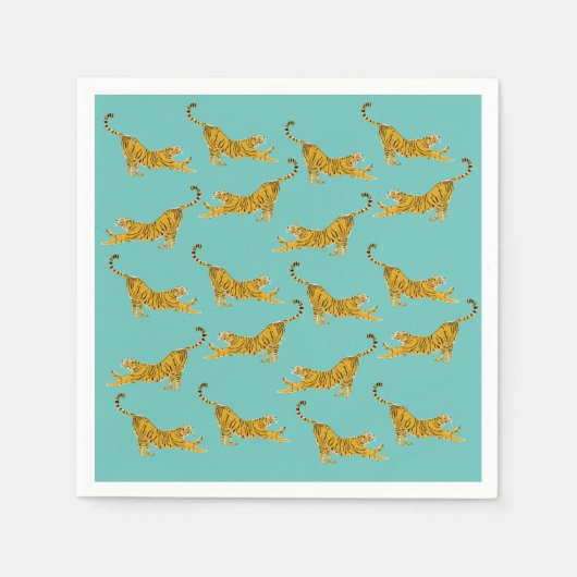 Serviette En Papier Tigres (Devant)