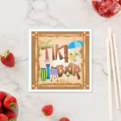 Serviette En Papier Tiki Bar (En situation)