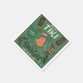Serviette En Papier Tiki Bar&Grill Retro Cocktail Serviettes (Coin)
